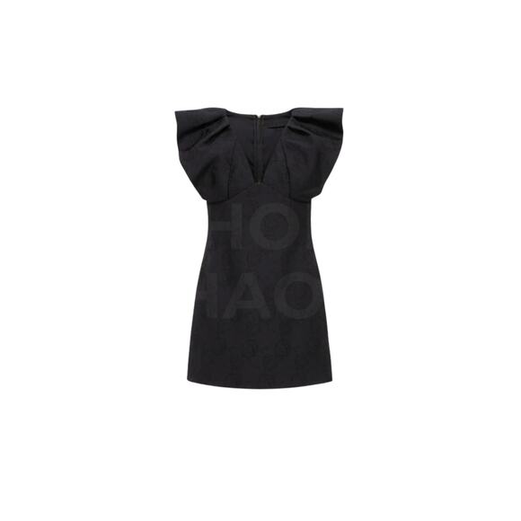 HYACINTH HOUSE Black Jacquard Tanya Mini Dress Size XL NWT - Picture 7 of 7